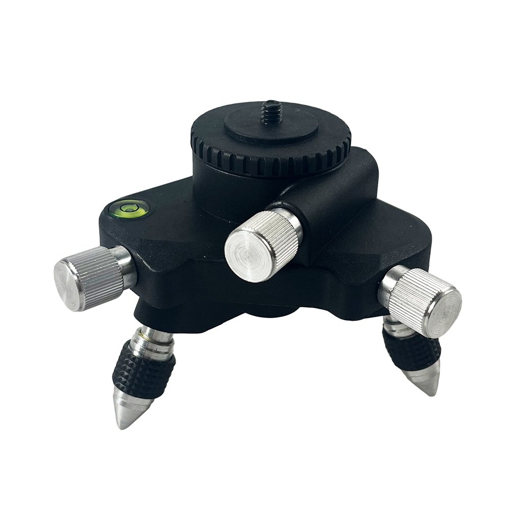 Spirit Level - Braket Tripod logam Level Laser, braket