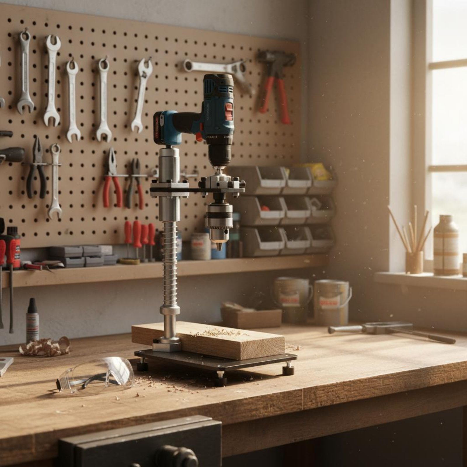 Penyangga Bor Tangan Stabil de - Drill Press ulasan dan harga
